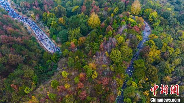 7000余人同登武汉木兰山领略黄陂山水秋韵(图2)