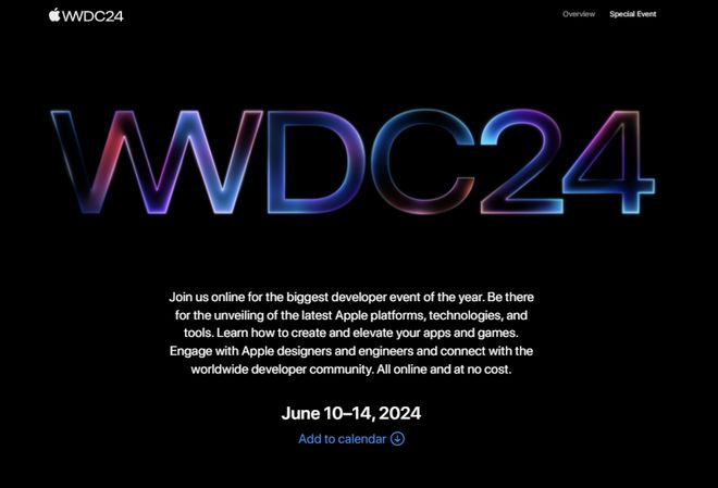 苹果有大动作？全球开发者大会2024前瞻：值得期待的亮点