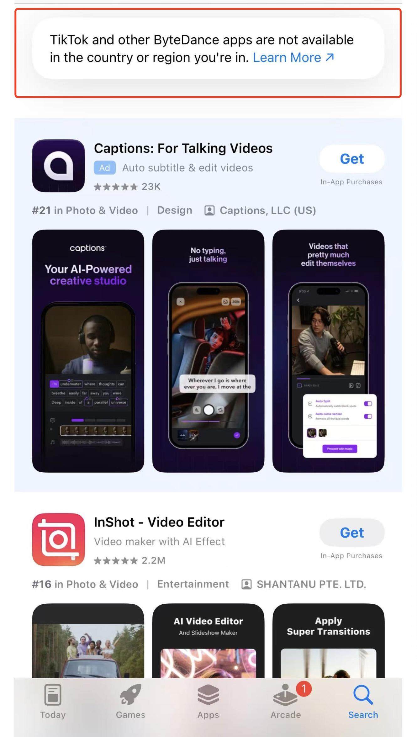 至少11款字节系应用程序已从美国苹果商店下架(图2)